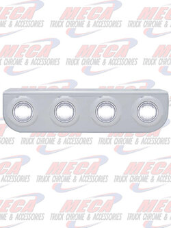 L BRACKET W/ 4 MINI LEDS WHITE S/S