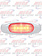MARKER CLEARANCE LIGHT 3 LED RED