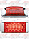 ** Discontinued ** LED TRAILER LT  W/ RED REFLECTOR  W/BUILT IN BEZEL