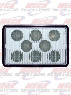 HEADLIGHT HIGH POWER LED RECT LOW BEAM