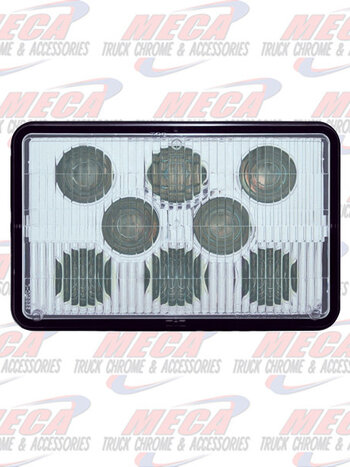 HEADLIGHT HIGH POWER LED RECT LOW BEAM