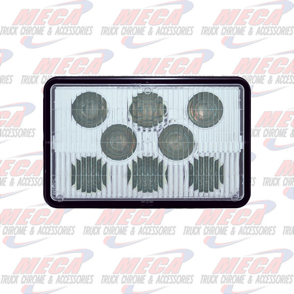 HEADLIGHT HIGH POWER LED RECT LOW BEAM