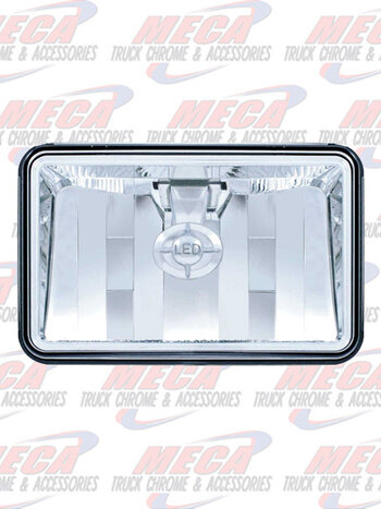 HEADLIGHT HIGH POWER WITH 1 LED - RECT HIGH BEAM