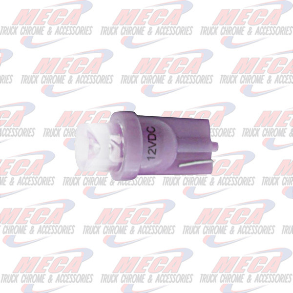 LED 194 BULB PURPLE TUBE STYLE, WEDGE BASE PAIR