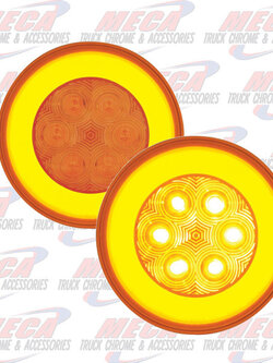 LED 4'' HALO LIGHT AMBER 21 LED