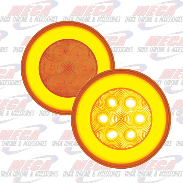 LED 4'' HALO LIGHT AMBER 21 LED