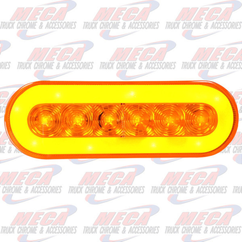 LED OVAL HALO LIGHT AMBER 21 LED