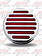 LED FLATLINE 4'' RED