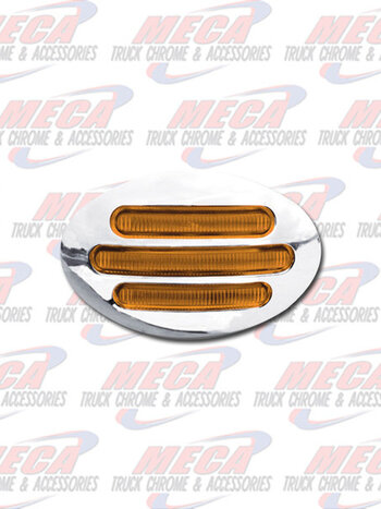 LED FLATLINE SHORT FAT MARKER LIGHT AMBER