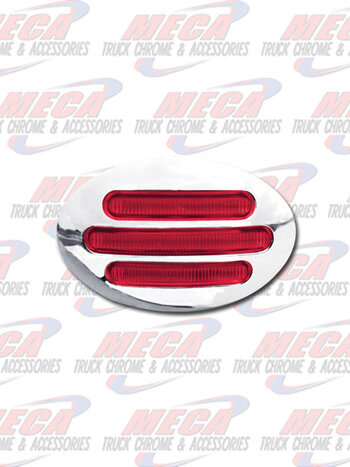 LED FLATLINE SHORT FAT MARKER LIGHT RED