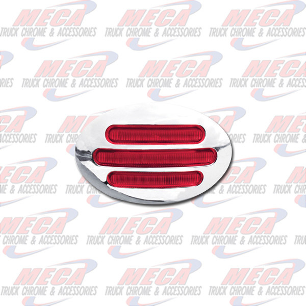 LED FLATLINE SHORT FAT MARKER LIGHT RED