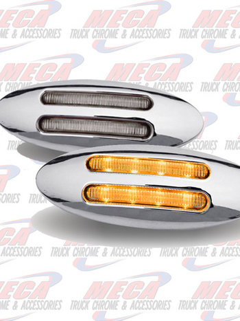 LED FLATLINE SHORT SLIMMER MARKER LT CLEAR AMBER