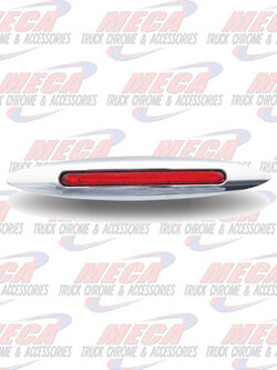 LED FLATLINE SUPER SKINNY MKR LT 9 DIODE CLEAR RED
