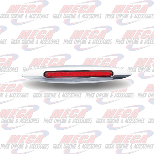 LED FLATLINE SUPER SKINNY MKR LT 9 DIODE CLEAR RED