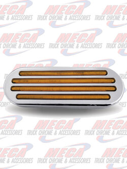 LED FLATLINE OVAL  AMBER