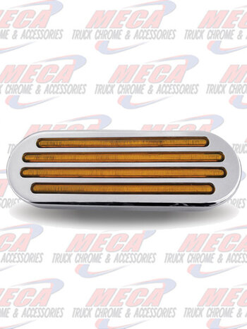 LED FLATLINE OVAL  AMBER