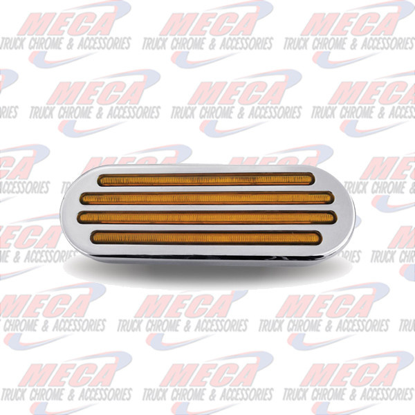 LED FLATLINE OVAL  AMBER