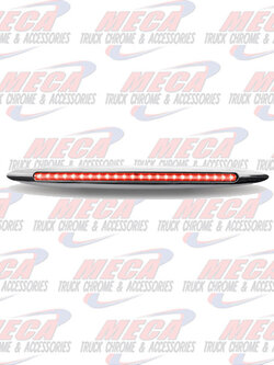 LED FLATLINE LONG 17" SLIMMER DESIGN CLEAR RED