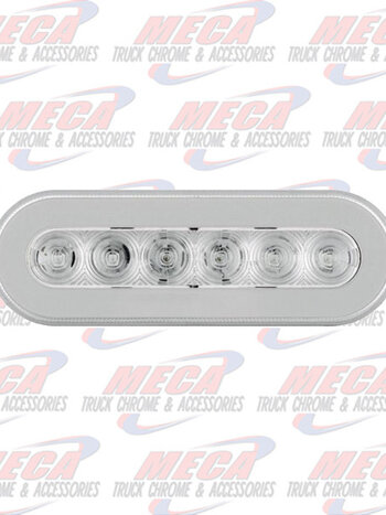 LED OVAL HALO LIGHT CLEAR AMBER 21 LED