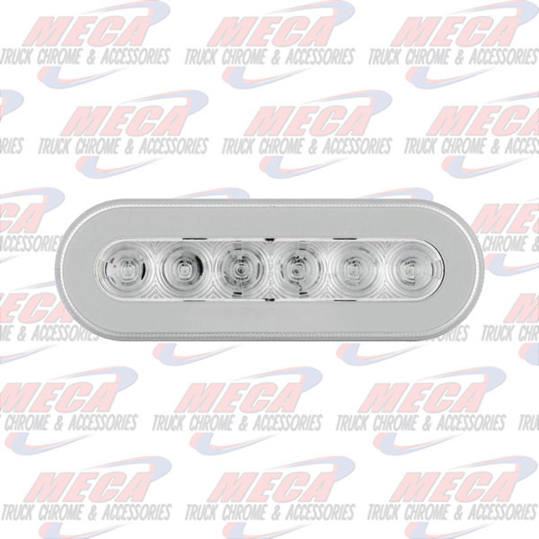 LED OVAL HALO LIGHT CLEAR AMBER 21 LED