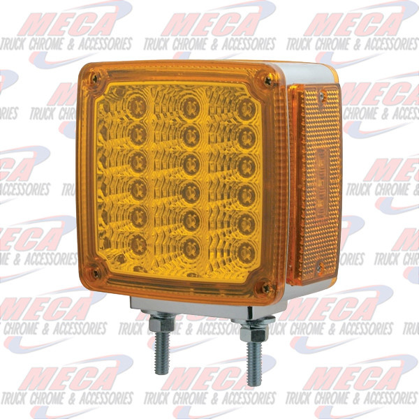 HOOD FENDER AMB/AMB  LED LT 2 BOLT W/ REFLECTORS