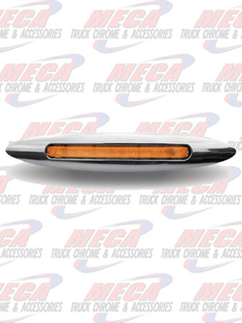 LED FLATLINE THIN 4.5" CLEAR AMBER