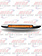 LED FLATLINE THIN 4.5" CLEAR AMBER
