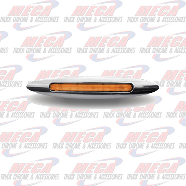 LED FLATLINE THIN 4.5" CLEAR AMBER