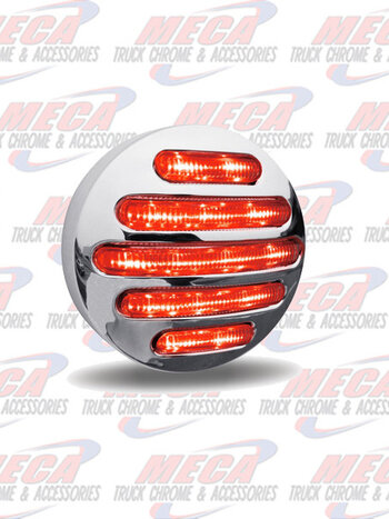 LED FLATLINE 2.5'' CLEAR RED