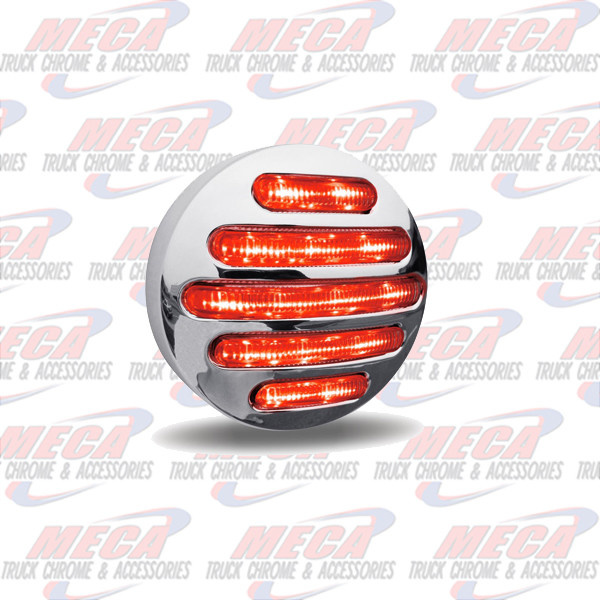 LED FLATLINE 2.5'' CLEAR RED