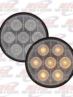 LED 4'' CLR AMBER COMPETITION SERIES W/ 7 DIODE ECO