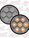 LED 4'' CLR AMBER COMPETITION SERIES W/ 7 DIODE ECO