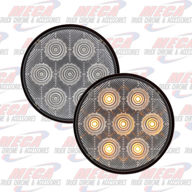 LED 4'' CLR AMBER COMPETITION SERIES W/ 7 DIODE ECO