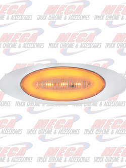M1 LED HALO LIGHT 13 DIODE AMBER W/ CLEAR LENS