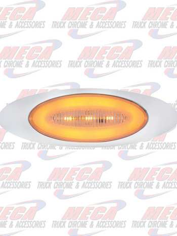 M1 LED HALO LIGHT 13 DIODE AMBER W/ CLEAR LENS