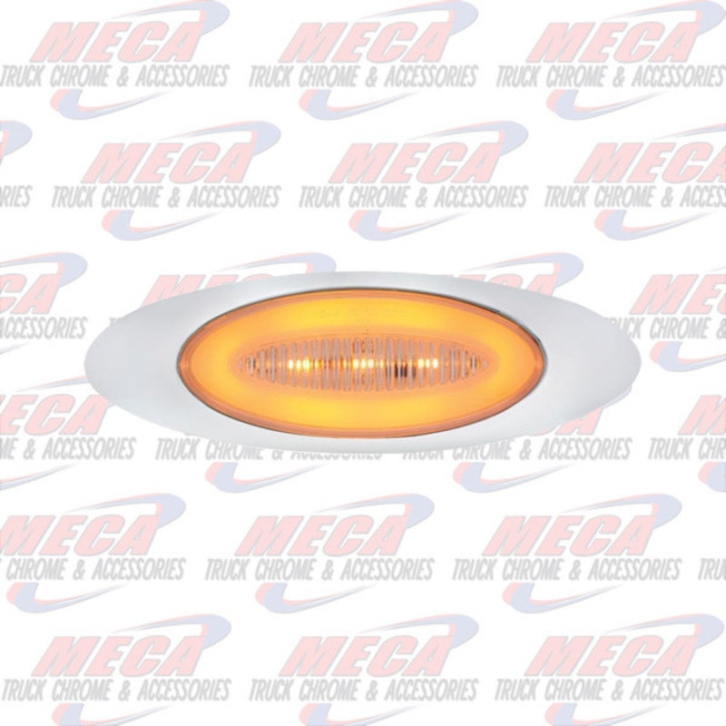 M1 LED HALO LIGHT 13 DIODE AMBER W/ CLEAR LENS