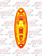 FL CASCADIA ROOF CAB LIGHT REFLECTOR 3 LED AMBER PLUG STYLE