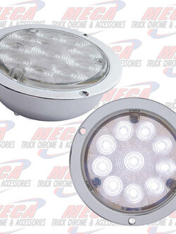 LIGHT 10 WHITE LED 4'' DEEP DISH UTILITY/AUXILIARY