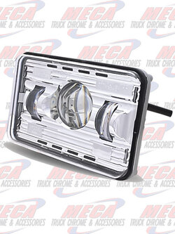 HEADLIGHT HIGH POWER LED - RECT LOW BEAM 4X6