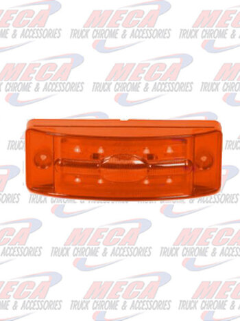 2X6 Rectangular No Reflector P2PC CM Amber