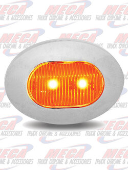 MINI LED OBLONG MULTI FUNCTION AMBER 3 WIRE