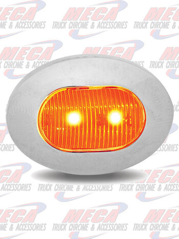 MINI LED OBLONG MULTI FUNCTION AMBER 3 WIRE