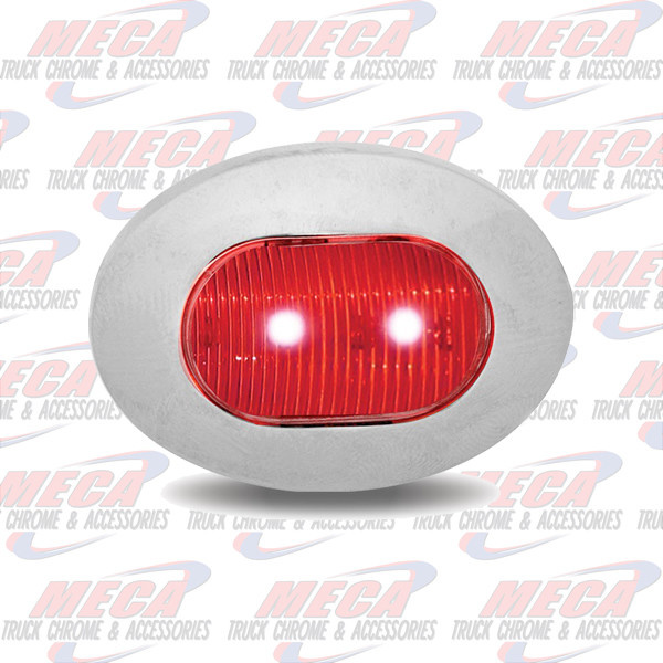 MINI LED OBLONG MULTI FUNCTION RED 3 WIRE