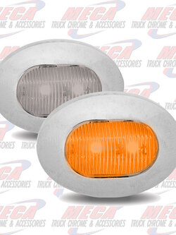 MINI LED OBLONG MULTI FUNCTION CLEAR AMBER 3 WIRE