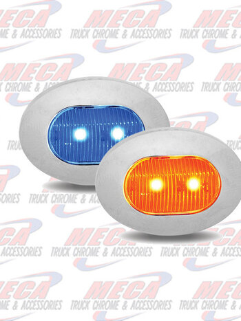 MINI LED OBLONG BUTTON DUAL REVOLUTION AMB/BLU