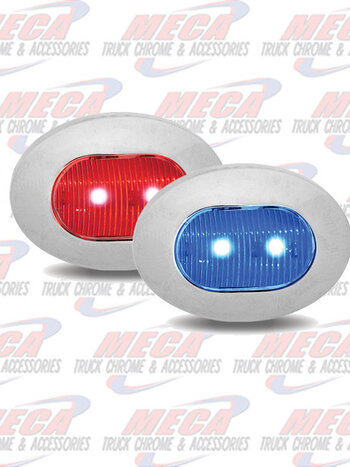 MINI LED OBLONG BUTTON DUAL REVOLUTION RED/BLU