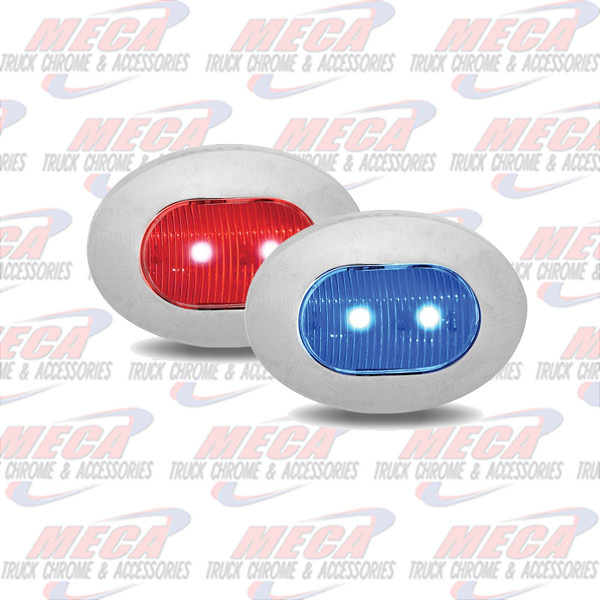 MINI LED OBLONG BUTTON DUAL REVOLUTION RED/BLU