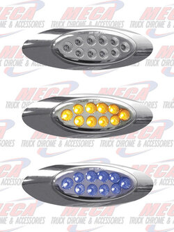 LED MARKER LIGHT M1 STYLE DUAL REVOLUTION AMB/BLU