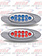 LED MARKER LIGHT M1 STYLE DUAL REVOLUTION RED/BLU