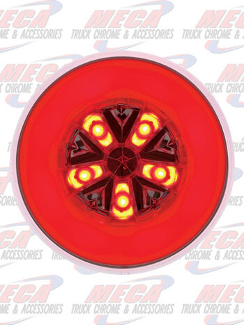 LED 4'' HALO LIGHT RED HALO RED & CLR RED 18 LED